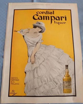 RARA PUBBLICITA' CAMPARI - 1924 - ORIGINALE