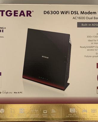 Netgear ac1600 router modem vdsl/adsl mod. d6300