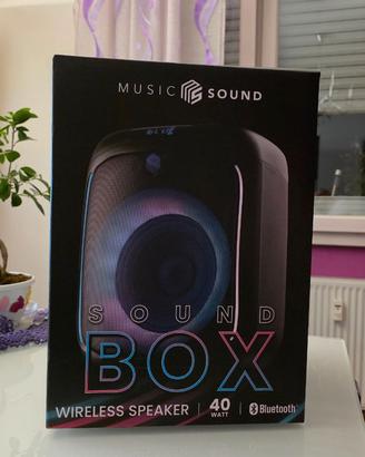 Cassa speaker Bluetooth con 40W di potenza e luci 
