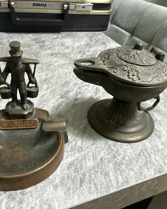 Lotto Vintage Ottone - Posacenere Amburgo & Lampad