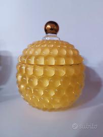 Barattolo vetro con coperchio colore giallo