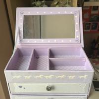 Scatola porta gioie-portatrucchi viola