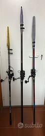 Canne surf casting con mulinello