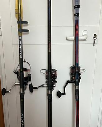 Canne surf casting con mulinello