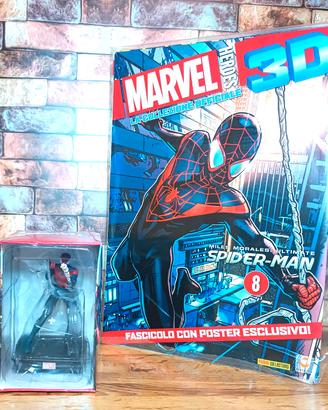 Miles Morales Marvel 3D Figure + Poster + Rivista