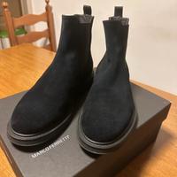 stivaletti camoscio neri uomo