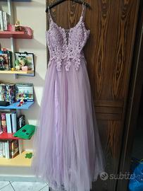 Vestito da cerimonia lilla