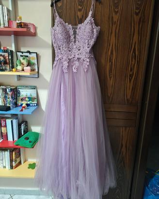 Vestito da cerimonia lilla
