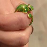 anello regolabile lucertola