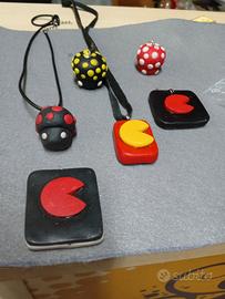 collane fungo super Mario e pacman