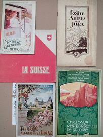 Guide turistiche Francia e Svizzera inizio XX sec.