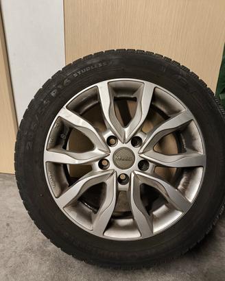 4 cerchi lega gomme invernali 205/55/16