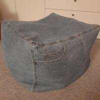 POUFF IN TESSUTO JEANS
