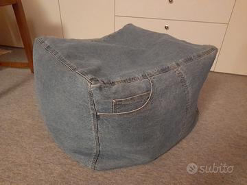 POUFF IN TESSUTO JEANS