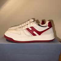 Hogan H630 bianche e rosse - Taglia 41.5 (US 7½)