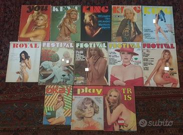 Lotto 13 riviste erotiche vintage '60 '70 King