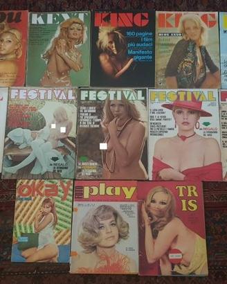 Lotto 13 riviste erotiche vintage '60 '70 King