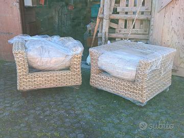 Coppia di poltrone in banano NUOVE!-CONSEGNA
