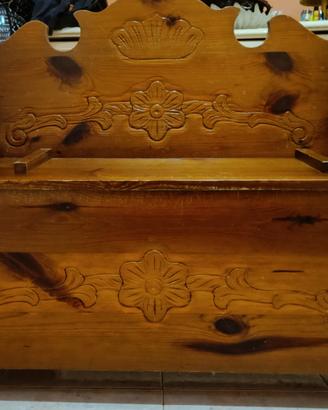 Panca/ Cassapanca in legno mssello