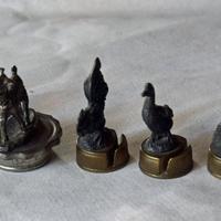 Collezione di 10 tappi tedeschi, in metallo