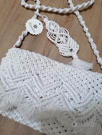borsa in macramè 
