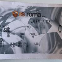 Due biglietti storici, Roma - Valencia
