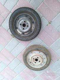 ruote gomme vespa 50 n l faro tondo 9" cerchi usa