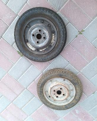 ruote gomme vespa 50 n l faro tondo 9" cerchi usa