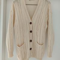 Cardigan in lana e mohair, donna 