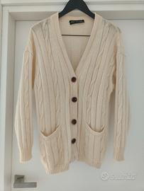 Cardigan in lana e mohair, donna 
