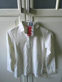 POLO BAMBINA 12 anni bianca nuova