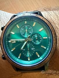 Orologio Petelia legno e acciaio