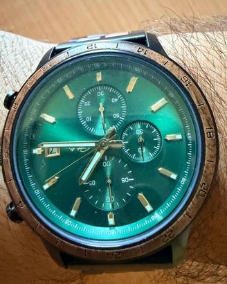 Orologio Petelia legno e acciaio