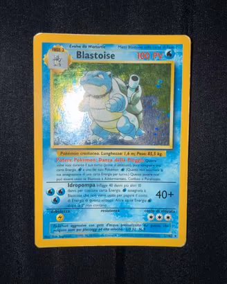 Pokemon Blastoise Holo Set Base Italiano