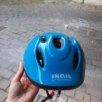 casco bici bambini blu nero