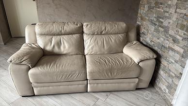 Divano 3 posti in pelle