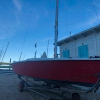 Barca a vela deriva tridente 16 diavolorosso