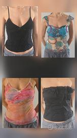 top, bustini, coprispalle e sottoveste
