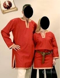 Tunica cotone rossa XL, Larp, GRV, rievocazione