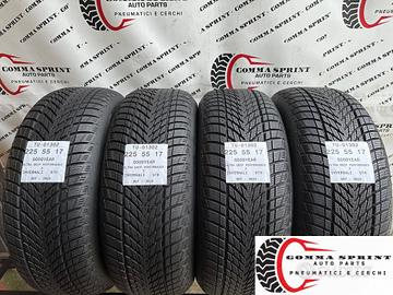 4 PNEUMATICI 225/55 R17 GOODYEAR INVERNALI 95%