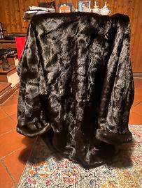 Pelliccia in vero visone nero