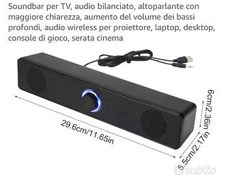 Sound bar per pc console tv …
