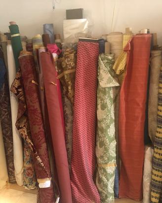 Stock rotoli tessuti da arredamento –