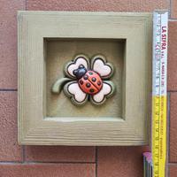 Quadretto quadrifoglio coccinella Thun