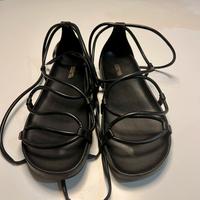 Michael Kors sandali neri flat in ecopelle