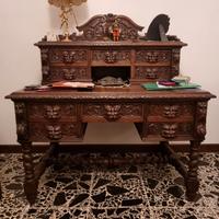 Scrittoio antico stile rinascimento