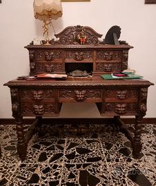 Scrittoio antico stile rinascimento