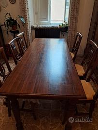 tavolo con 6 sedie
