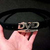 Cintura vintage con fibbia retrò y2k DVD unisex 