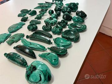 statuette in malachite